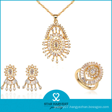 Top Quality Factory Manufacturer Gold Colors Necklace Set (J-0057)